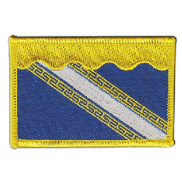 Digni Écusson Brodé France Aube - 8 X 6 Cm