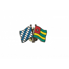 Pin's Bavière-Rhénanie-Palatinat – Drapeaux Allemands – 22mm – Neuf
