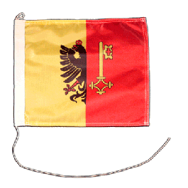 Drapeau Suisse Canton De Genève - Taille 120 X 120 Cm - Polyester Résistant Avec œillets Métalliques