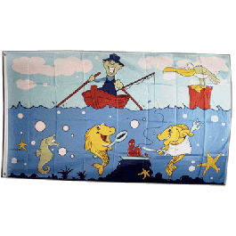 Drapeau De Pêcheur TaylorMade 30,5x45,7 Cm - Fanion Poisson En Nylon Pour Bateau, Pêche Et Décoration Marine
