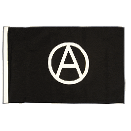 Drapeau Anarchie Noir Et Rouge AZ FLAG - 150x90 Cm - Pavillon Anarchiste 100% Polyester Avec Oeillets