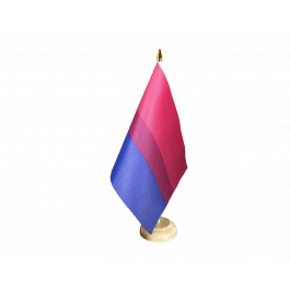 AZ FLAG - Drapeau De Table Bisexuel - 15x10 Cm - Mini Drapeau