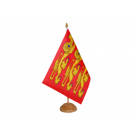 Drapeau De Voiture France Haute Normandie – 30x40 Cm – Polyester Résistant, Accroche Fenêtre