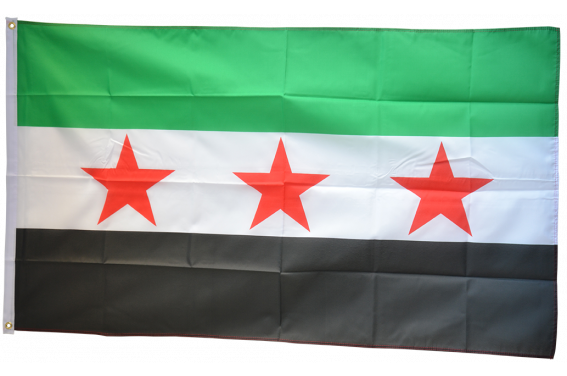 Drapeau Syrie 1932-1963 / Opposition - Armée Syrienne Libre à bas