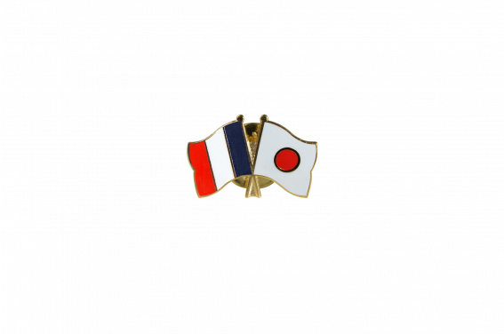 Pin's épinglette de l'amitié France - Japon - 22 mm - maison-des