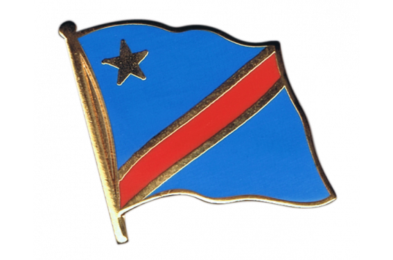 Pin's (épinglette) Drapeau République démocratique du Congo - 2 x 2 cm 