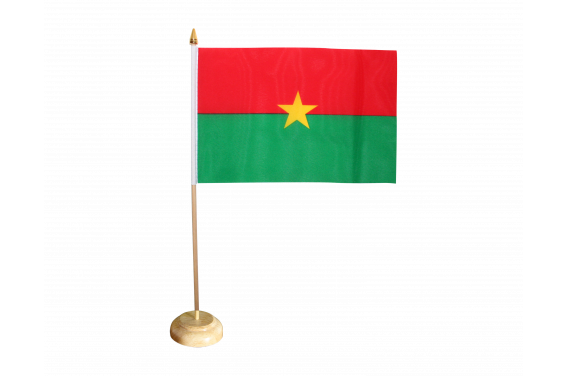 Drapeau de table Burkina Faso, petit drapeau 