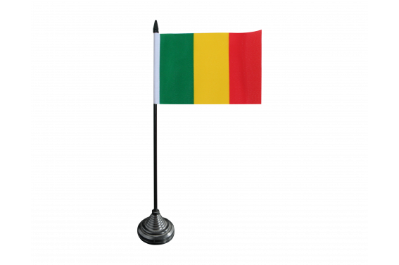 Drapeau de table Mali, petit drapeau 