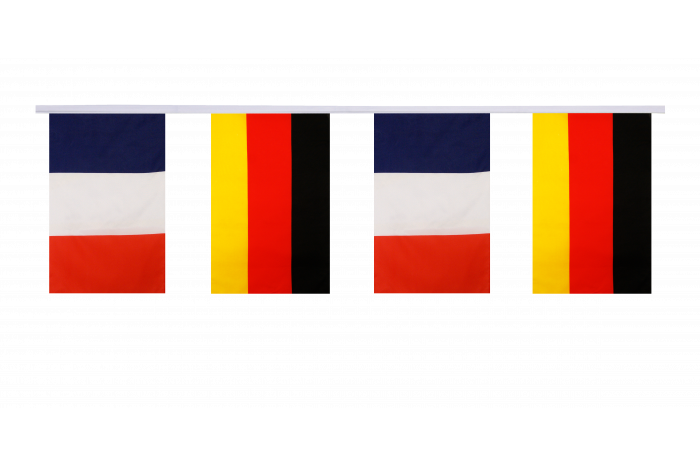 Mini Guirlande De Drapeaux Équipe De France Pour Voiture - Décoration Intérieure - Neuf