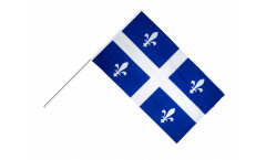 Drapeau Canada Quebec sur hampe - 60 x 90 cm