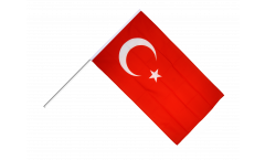 Drapeau Turquie sur hampe - 60 x 90 cm