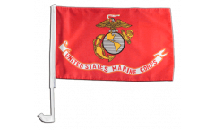 Drapeau de voiture USA Etats-Unis US Marine Corps - 30 x 40 cm