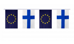 Guirlande d'amitié Finlande - Union européenne UE - 15 x 22 cm