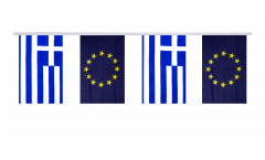 Guirlande d'amitié Grèce - Union européenne UE - 15 x 22 cm