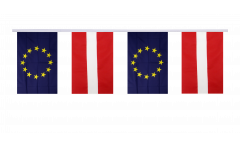 Guirlande d'amitié Lettonie - Union européenne UE - 15 x 22 cm