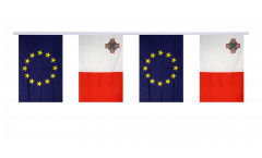 Guirlande d'amitié Malte - Union européenne UE - 15 x 22 cm