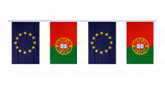 Guirlande d'amitié Portugal - Union européenne UE - 15 x 22 cm