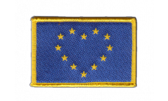 Écusson brodé Drapeau Union européenne UE à Coeur - 8 x 6 cm