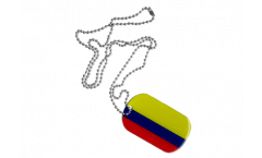 Dog Tag Colombie - 3 x 5 cm