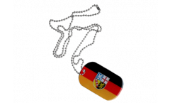 Dog Tag Allemagne Sarre - 3 x 5 cm