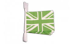Guirlande Royaume-Uni Union Jack vert - 15 x 22 cm
