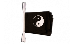 Guirlande Ying et Yang noir - 15 x 22 cm