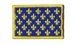 Écusson brodé France Fleur-de-Lys, bleu - 8 x 6 cm