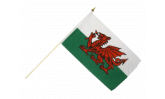 Kit : 10 Drapeaux Pays de Galles sur hampe - 30 x 45 cm