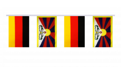 Guirlande d'amitié Allemagne - Tibet - 15 x 22 cm