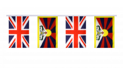 Guirlande d'amitié Royaume-Uni - Tibet - 15 x 22 cm