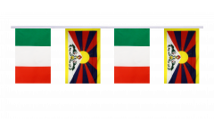 Guirlande d'amitié Italie - Tibet - 15 x 22 cm