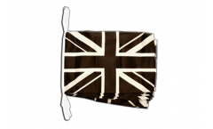 Guirlande Royaume-Uni Union Jack noir - 30 x 45 cm