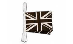 Guirlande Royaume-Uni Union Jack noir - 15 x 22 cm