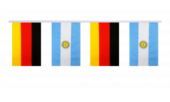 Guirlande d'amitié Allemagne - Argentine - 15 x 22 cm