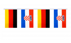Guirlande d'amitié Allemagne - Croatie - 15 x 22 cm