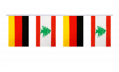 Guirlande d'amitié Allemagne - Liban - 15 x 22 cm