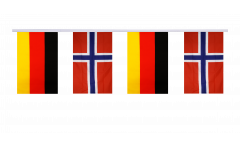 Guirlande d'amitié Allemagne - Norvège - 15 x 22 cm