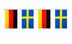 Guirlande d'amitié Allemagne - Suède - 15 x 22 cm