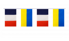 Guirlande d'amitié France - Ukraine - 15 x 22 cm