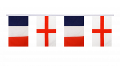 Guirlande d'amitié France - Angleterre St. George - 15 x 22 cm