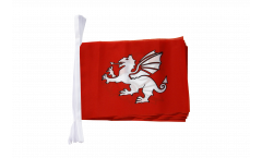 Guirlande Angleterre avec Dragon - 15 x 22 cm