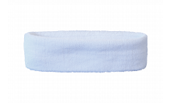 Bandeau de transpiration Unicolore Blanc - 6 x 21 cm