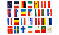 Guirlande 28 Etats de l'Union Européenne UE - 30 x 45 cm