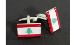 Boutons de Manchette drapeau Liban - 18 x 12 mm