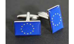 Boutons de Manchette drapeau Union européenne UE - 18 x 12 mm