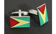 Boutons de Manchette drapeau Guyana - 18 x 12 mm