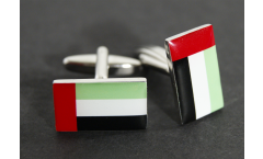 Boutons de Manchette drapeau Émirats Arabes Unis - 18 x 12 mm
