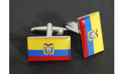 Boutons de Manchette drapeau Équateur - 18 x 12 mm