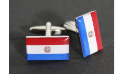 Boutons de Manchette drapeau Paraguay - 18 x 12 mm