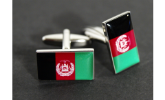 Boutons de Manchette drapeau Afghanistan - 18 x 12 mm